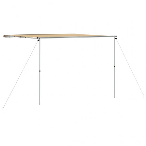 Solsejl til campingvogn 3 × 3 × 2,15 m - beige