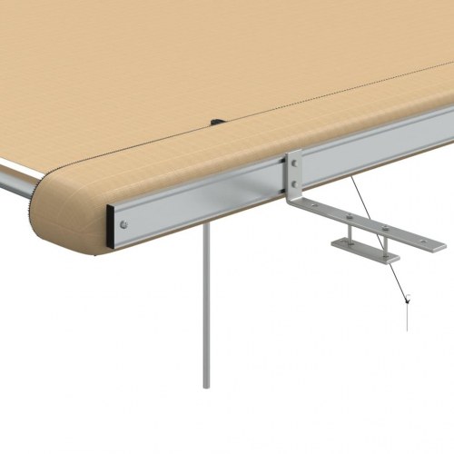 Solsejl til campingvogn 3 × 3 × 2,15 m - beige