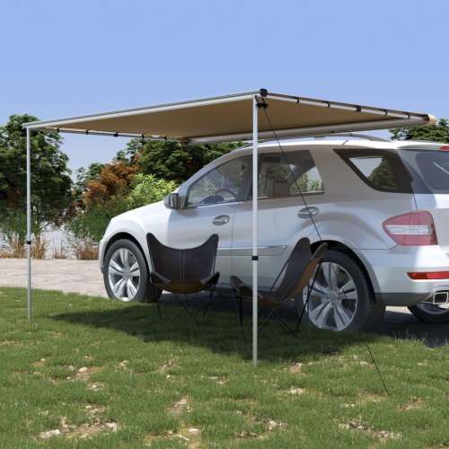 Solsejl til campingvogn 3×2×2,15 m - beige