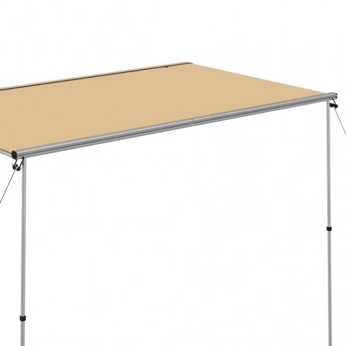 Solsejl til campingvogn 3×2×2,15 m - beige