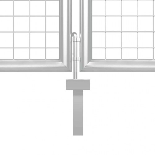 Havelåge i stål 350×175 cm - sølv
