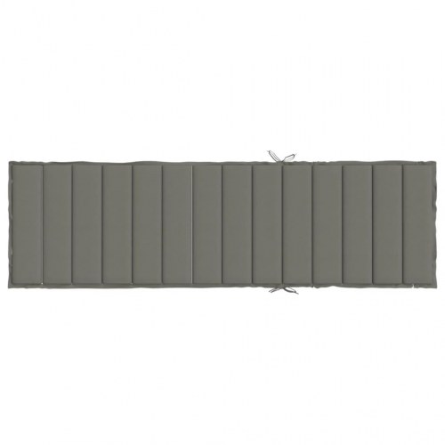 Hynde til liggestol 200 x 70 x 4 cm - meleret mørkegrå