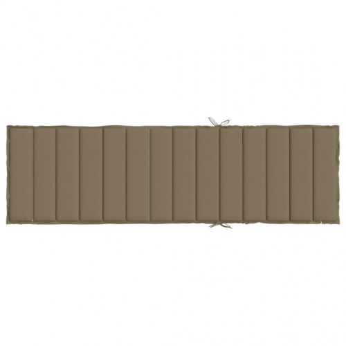 Liggestolshynde 200 x 60 x 4 cm - meleret gråbrun