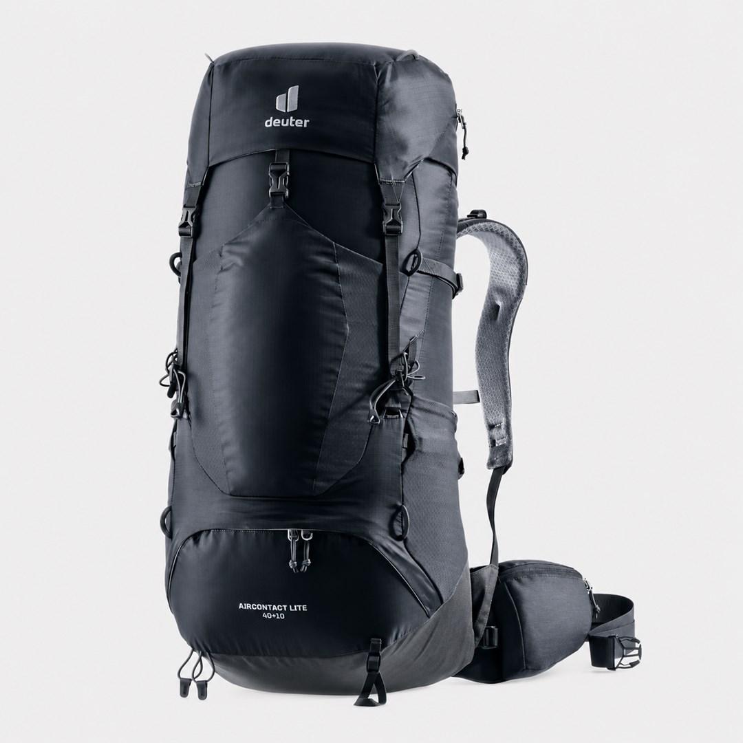 Deuter Aircontact Lite 40 + 10 vandrerygsæk - sort/grå billede
