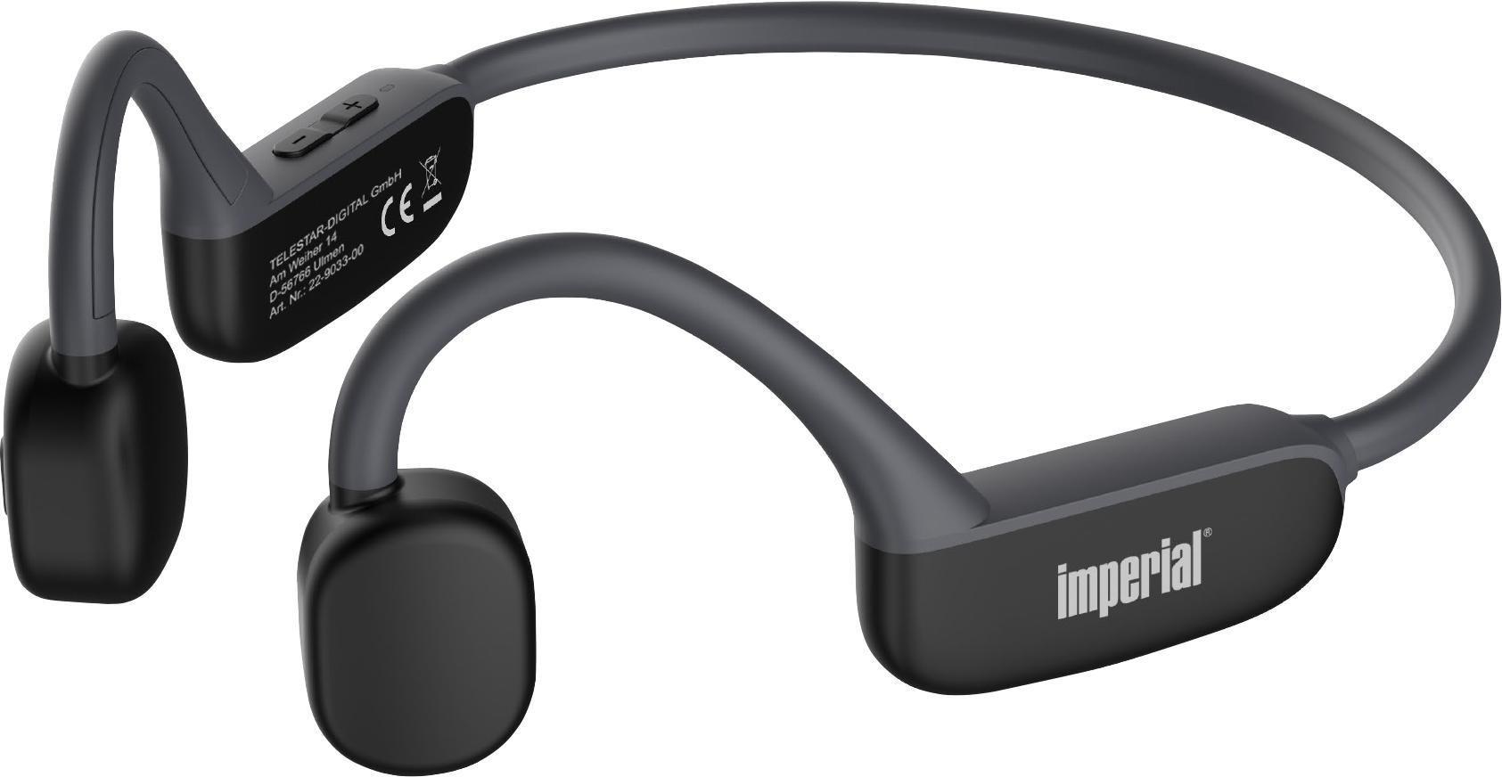Imperial bluTC active 1 - trådløse knoglelednings-hovedtelefoner til sport, neckband, Bluetooth, sort