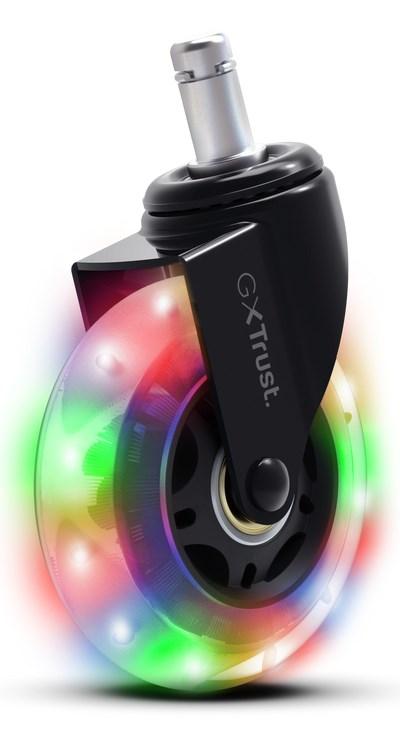 Trust GXTrust 25803 - hjul til gamer-/kontorstol med LED-lys, 5-pak billede