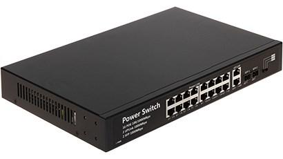 PoE netværksswitch - GTX-C1-18-16G2SFP/X, 16x Gigabit + 2x SFP