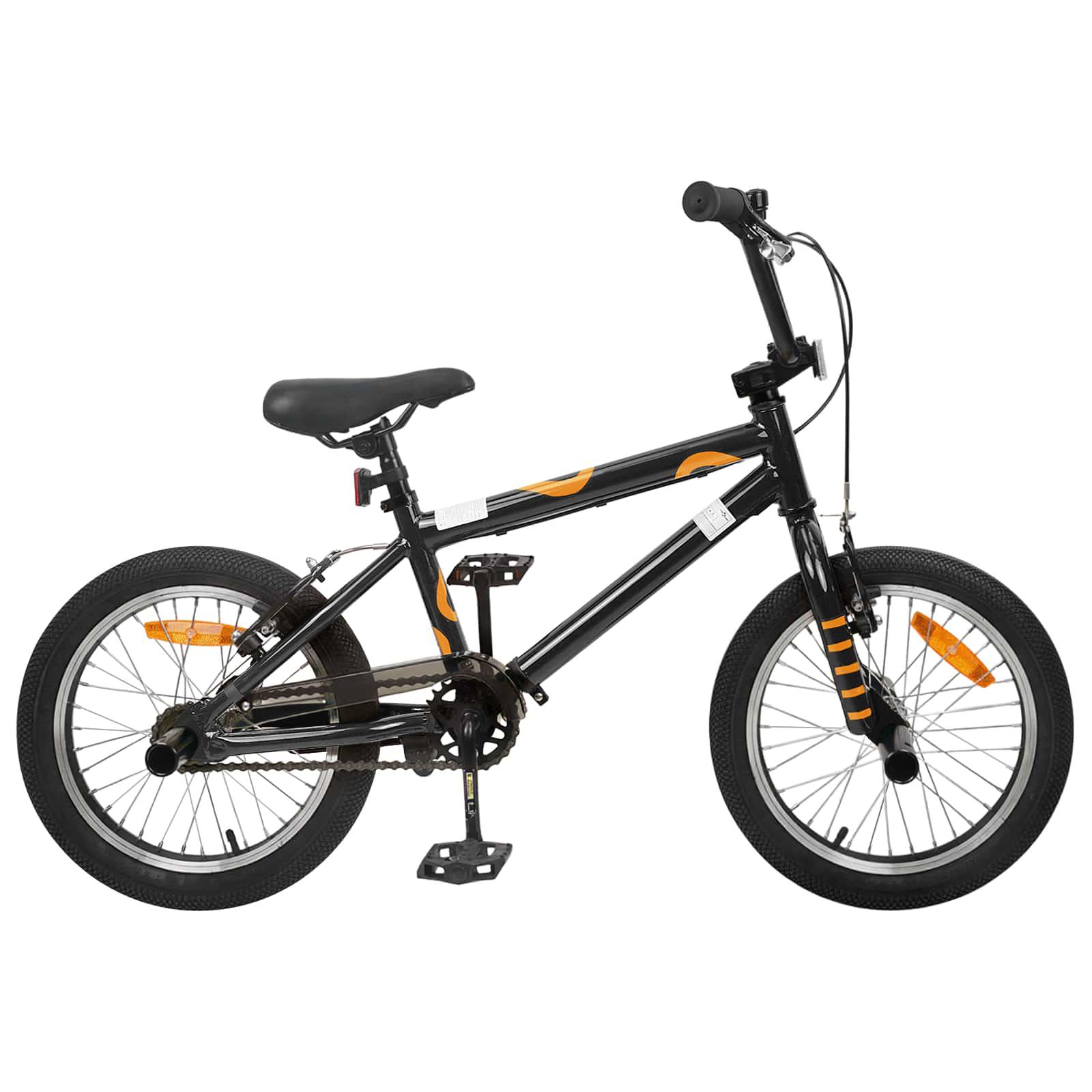 BMX cykel 16" til børn 5-8 år - sort billede