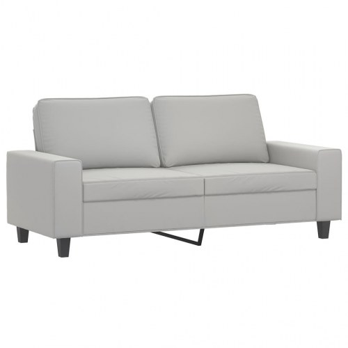 2-personers sofa 140 cm i mikrofiber - lysegrå