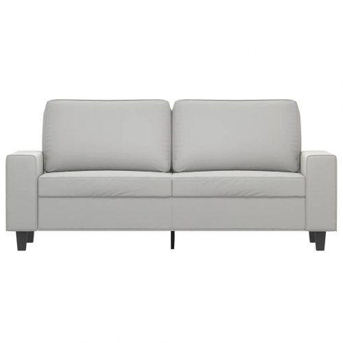 2-personers sofa 140 cm i mikrofiber - lysegrå