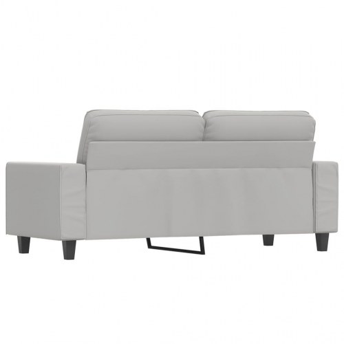 2-personers sofa 140 cm i mikrofiber - lysegrå