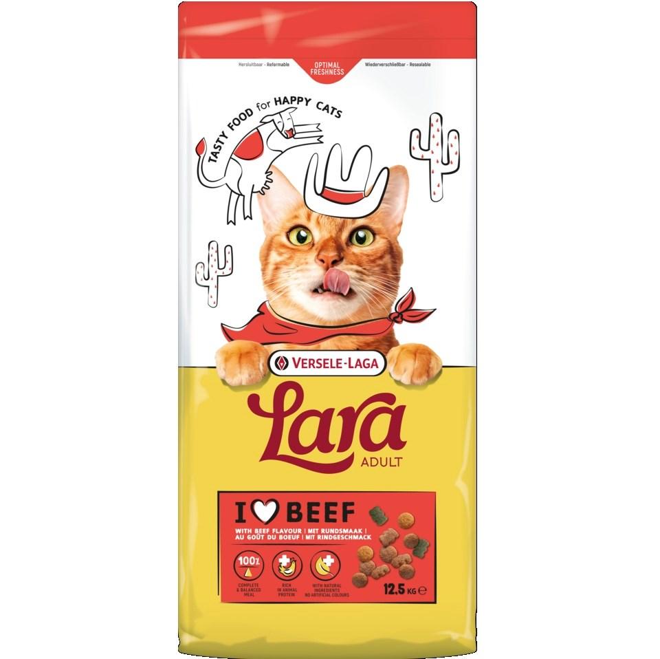 Versele-Laga Lara Adult tørfoder til kat - oksekød 12,5 kg billede