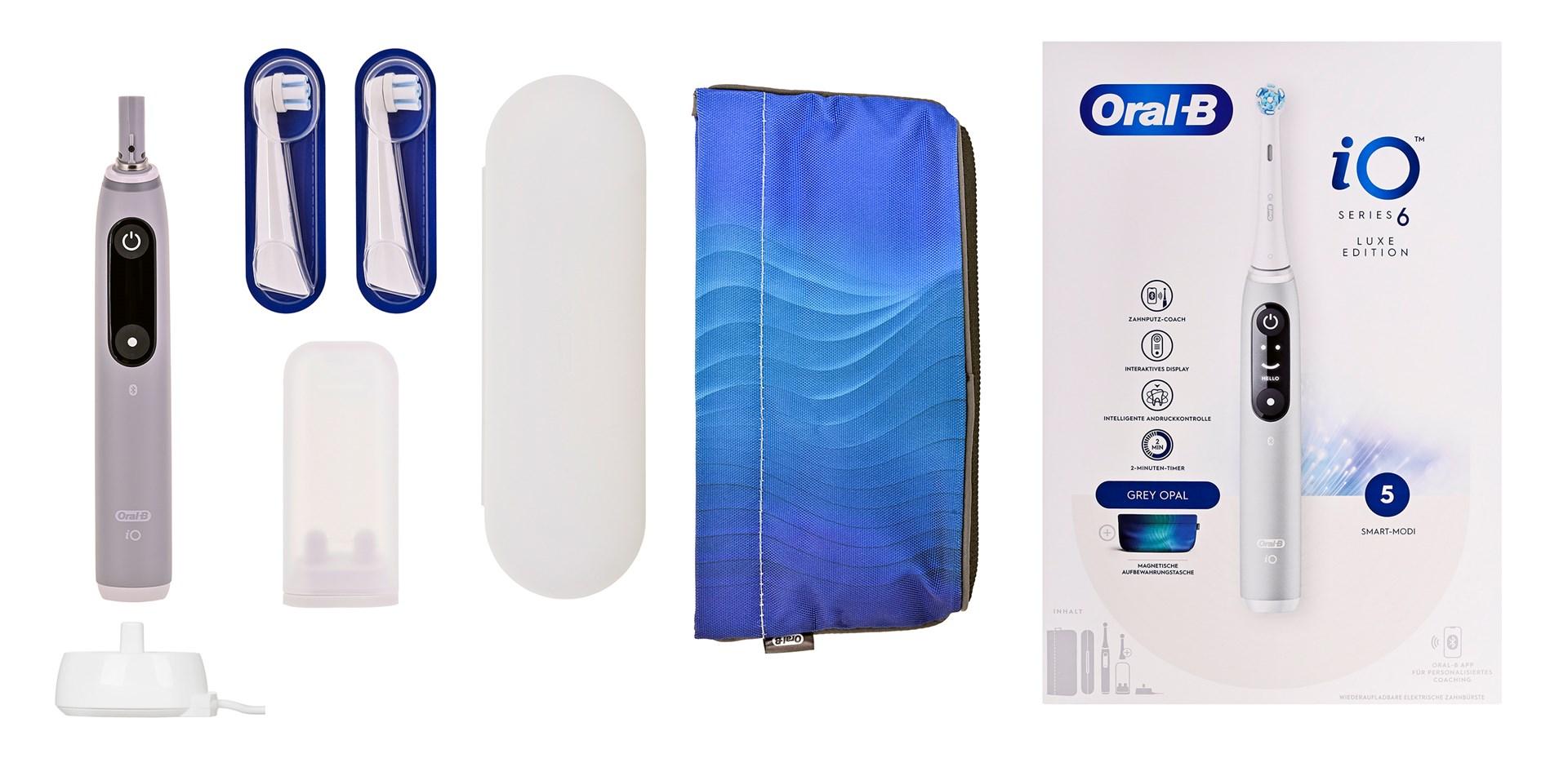 Oral-B iO Series 6 elektrisk tandbørste - Grey Opal Luxe Edition billede