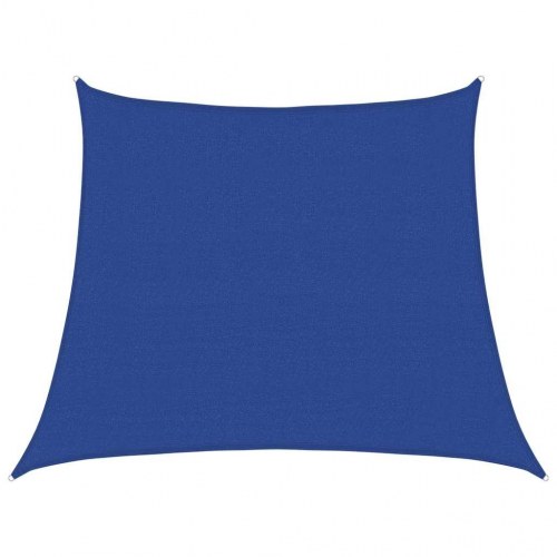 Solsejl trapez 3/4 × 3 m - HDPE 160 g/m², blå