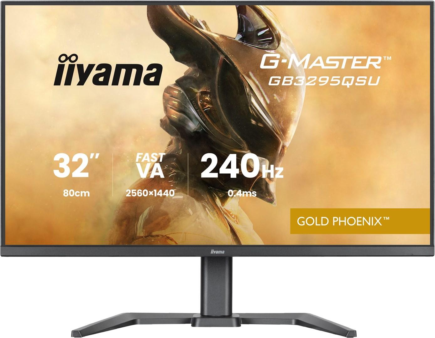 iiyama G-Master GB3295QSU-B1 31,5" QHD gaming-skærm - 240 Hz, VA, sort