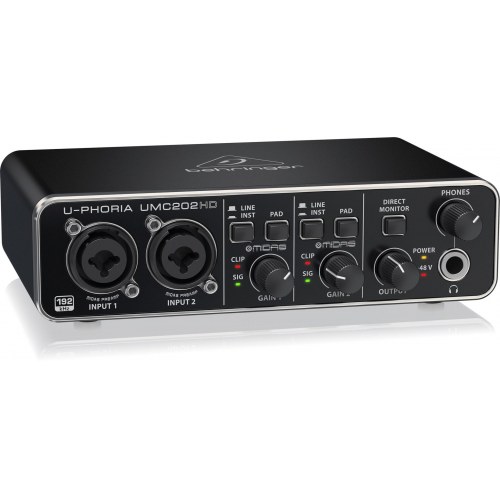 Behringer U-Phoria UMC202HD USB audiointerface - 2 indgange/2 udgange