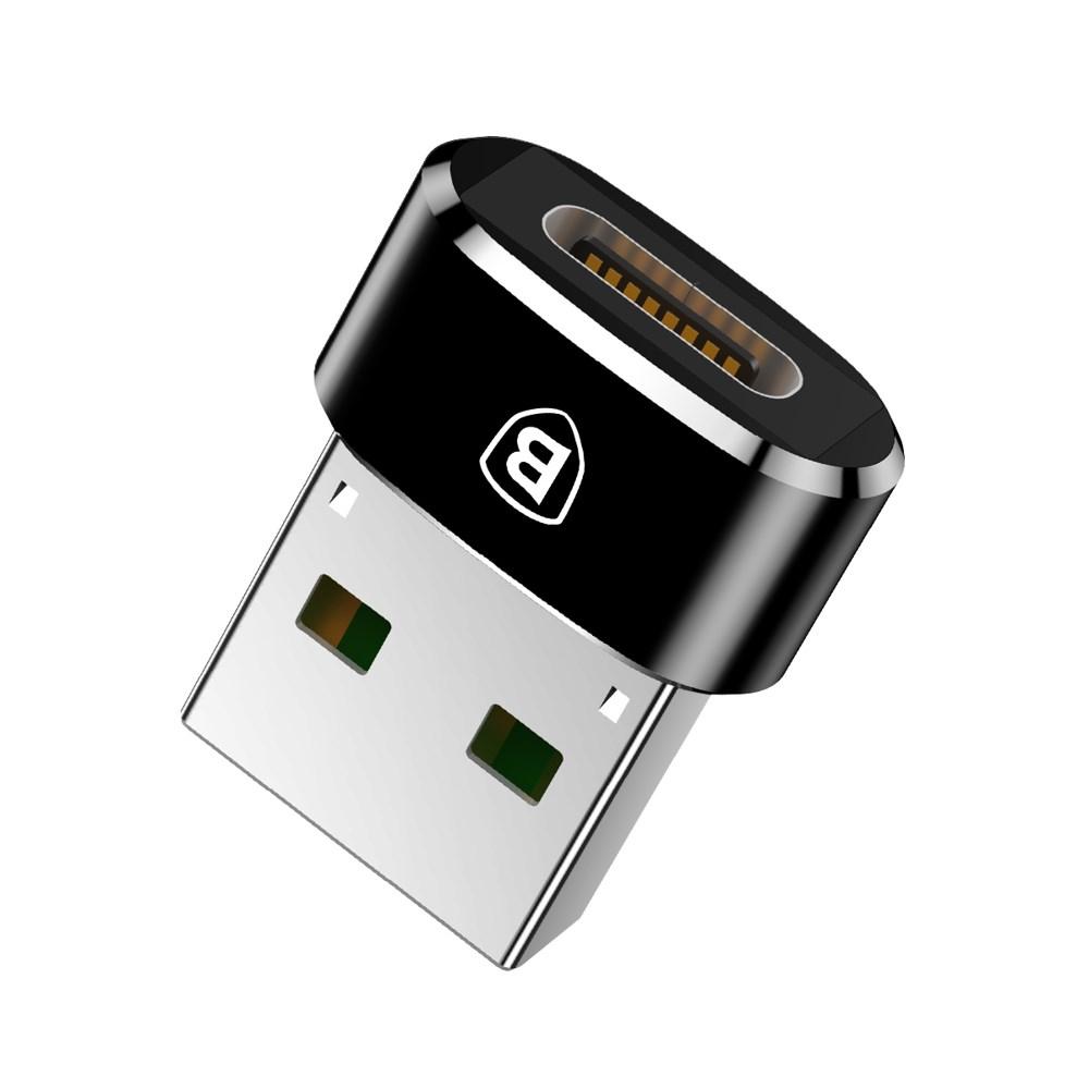 Baseus CAAOTG-01 USB til USB-C adapter - Sort