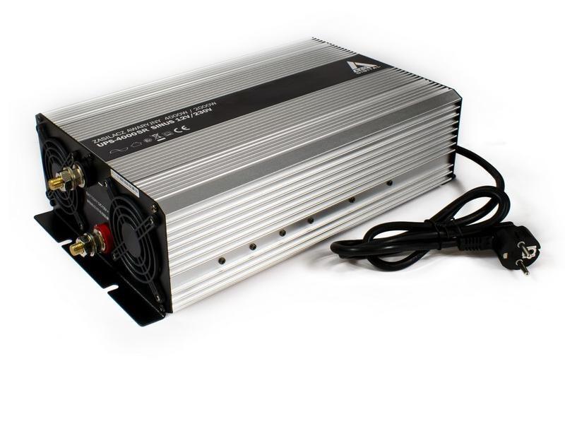 AZO Digital UPS-4000SR 12V/230V - UPS med AVR, ren sinus 4000/2000 VA