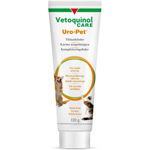 Vetoquinol Uro-Pet - urinsyretilsÃ¦tning pasta til hund og kat, 120 g
