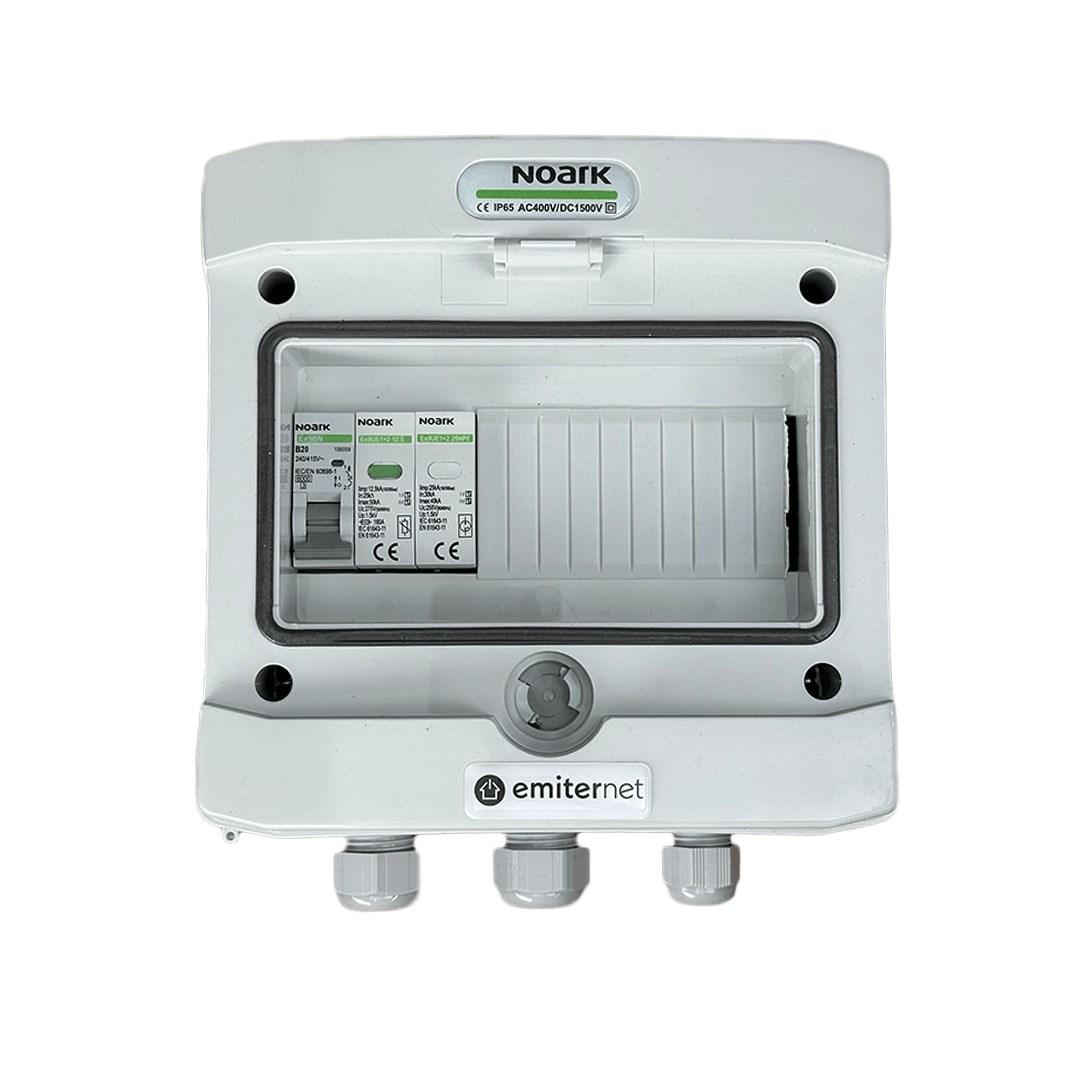 EMITER Noark overspændingsafleder Type 1+2 i tæt kapsling IP65 - 20 A, 1-faset billede