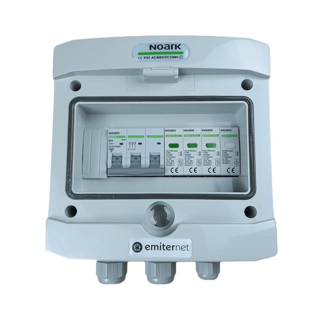 EMITER Noark AC-afleder i kapsling IP65, Type 1+2 - 10 A 3-faset billede