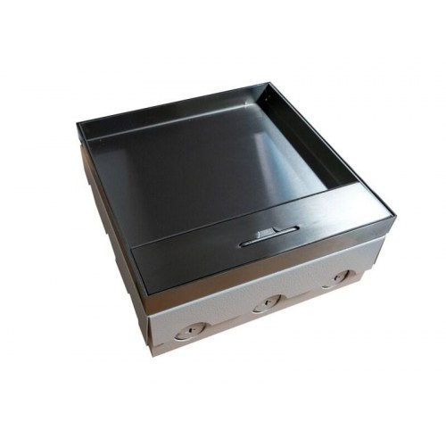 A-LAN gulvboks 12M - 12-modulers gulvboks til 22,5Ã45 mm (45Ã45 mm), vinklet montering