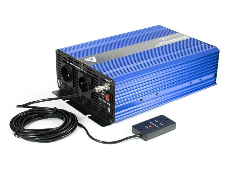 AZO Digital SINUS IPS-3000S omformer 24 VDC til 230 VAC - 3.000 W billede