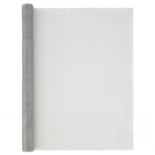 Netskærm i rustfrit stål 201 - 100 × 2.000 cm, 18 mesh, sølv