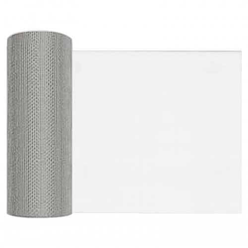 Netskærm i rustfrit stål 201 - 20 x 2000 cm, 18 mesh, sølv