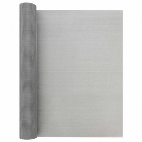 Netskærm 60 × 2000 cm - 30 mesh i rustfrit stål 201, sølv