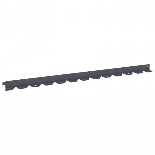 Plænekant 50 stk - stål, antracit 102 × 4 × 4 cm
