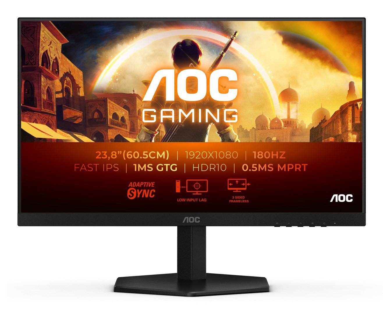 AOC 24G42E 24" gaming skÃ¦rm - Full HD, Fast IPS, 180 Hz