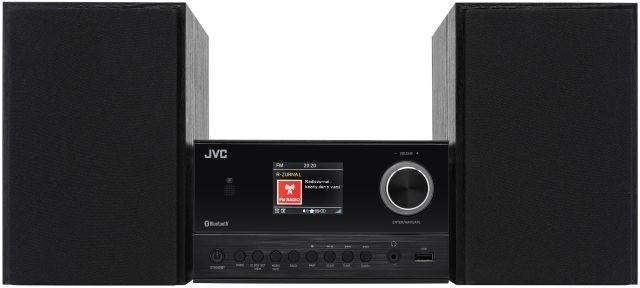 JVC UX-E225B mini hi-fi anlÃ¦g - sort, Bluetooth, CD/FM