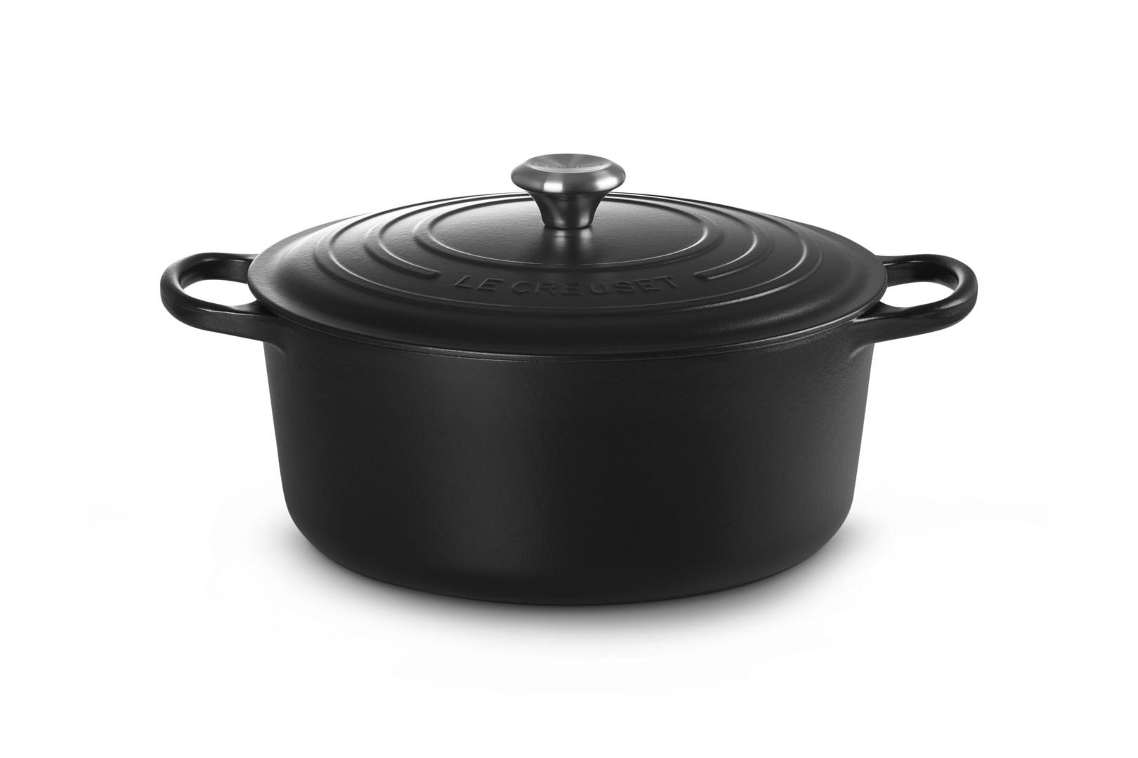 Le Creuset Signature gryde 8,1 l - rund, sort
