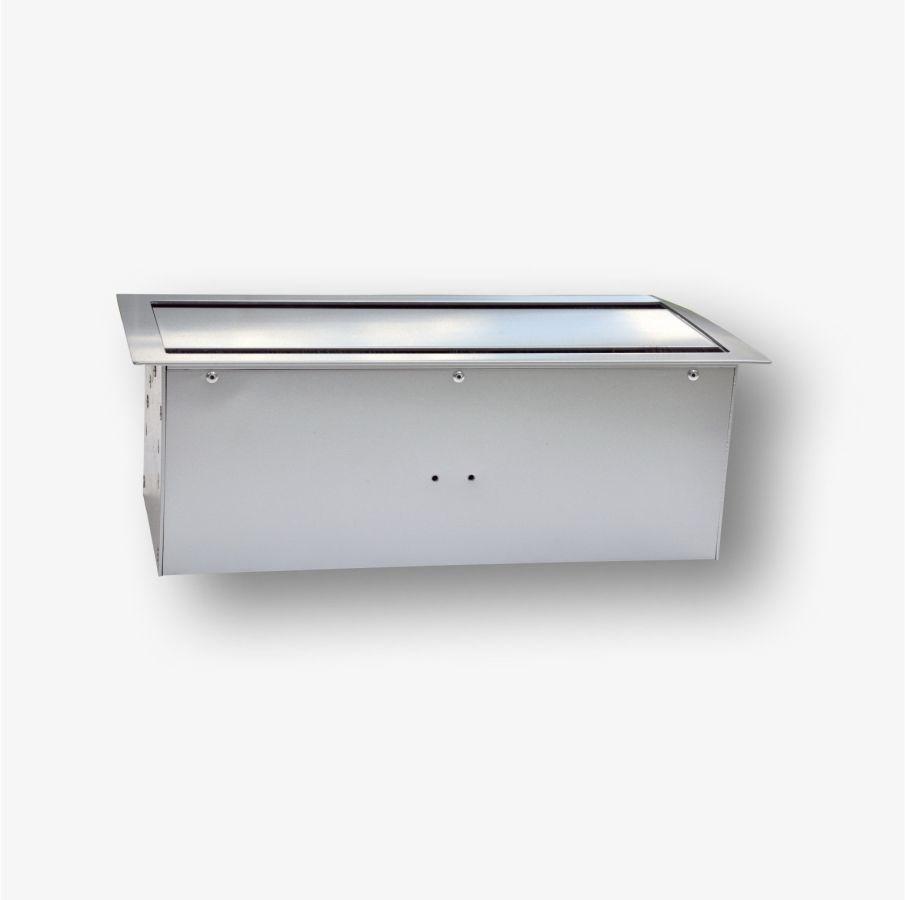 Bachmann Box blatowy 8M - bordboks til 22,5Ã45 mm (45Ã45 mm) moduler, tosidet vippe, sÃ¸lv metallic