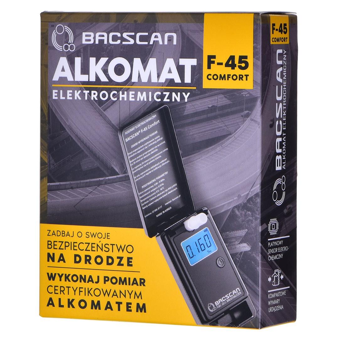 BACSCAN F-45 Comfort alkometer 0-4 % - Sort billede