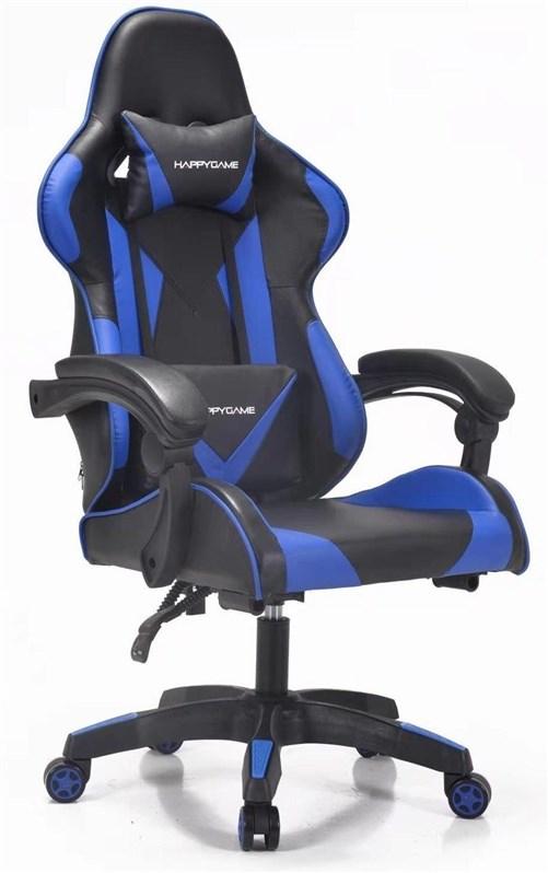 Gamerstol HappyGame 7911 - blå og sort billede