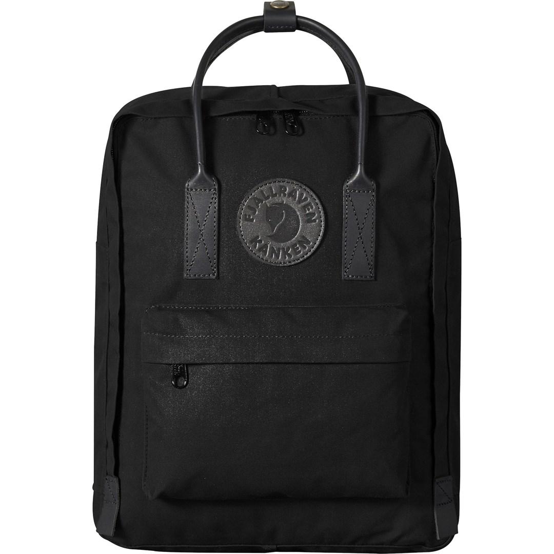 Fjällräven Kånken No. 2 rygsæk - sort, 16 l (bomuld, læder, genanvendt polyester) billede