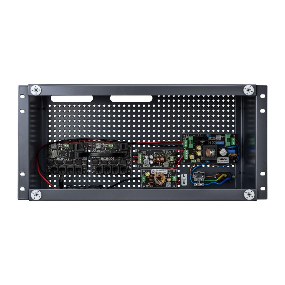 BCS BCS-UPS/IP8/E-S/RACK5U - rackmonteret strømforsyning til IP-overvågning (5U) billede