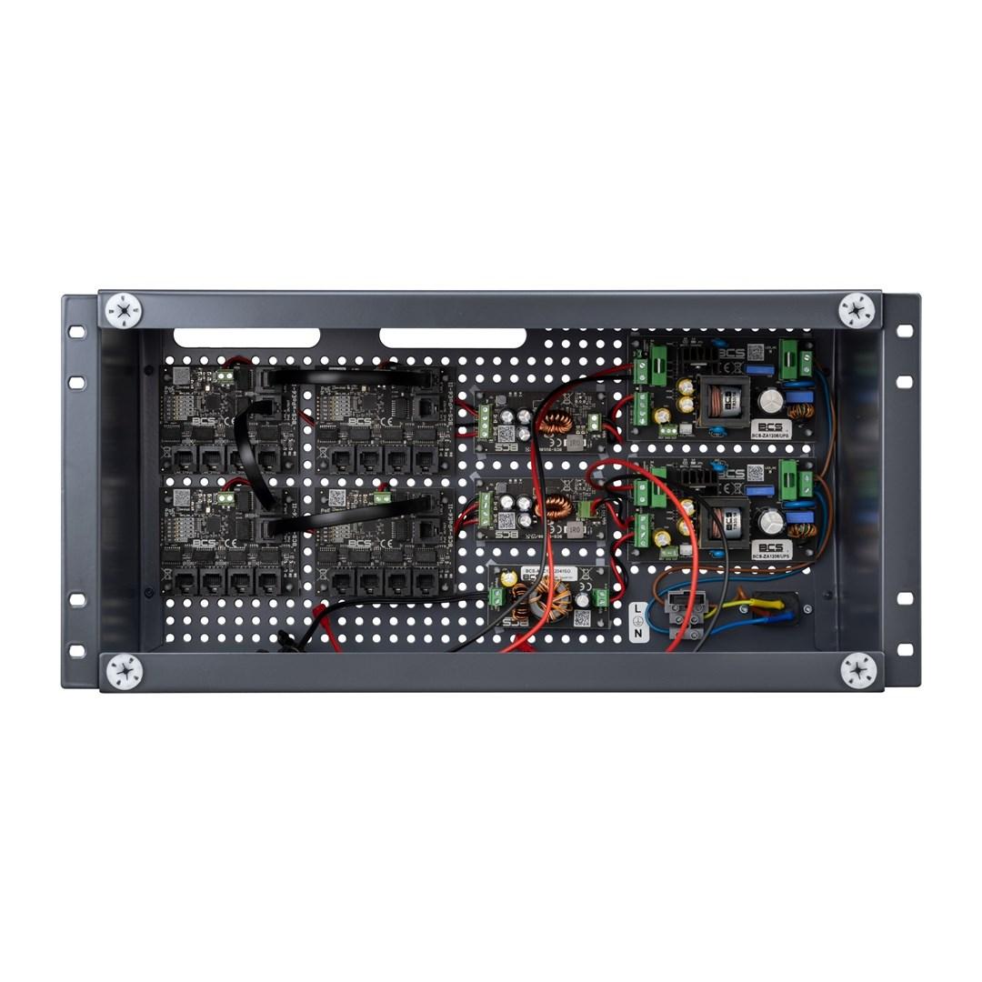 BCS BCS-UPS/IP16/E-S/RACK5U - rackmonteret UPS/strømfordeler til IP-kameraer billede