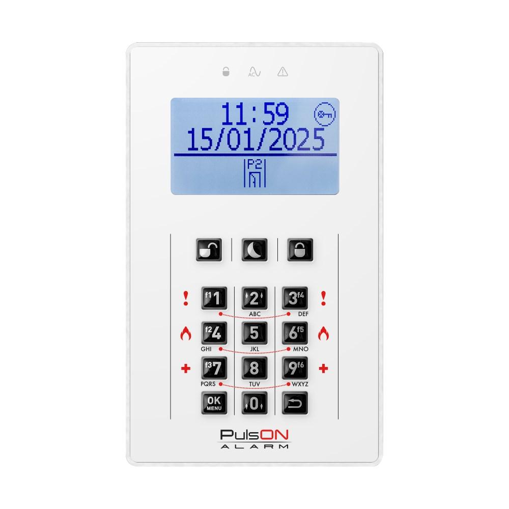 BCS PulsON LCD/C - hvid tastaturpanel til alarm billede