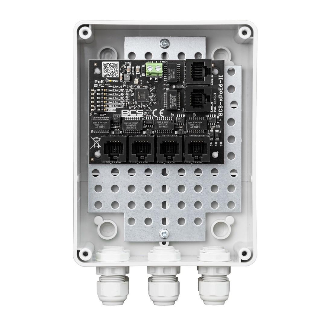 BCS xPoE6/S - PoE-switch i boks til netværk billede
