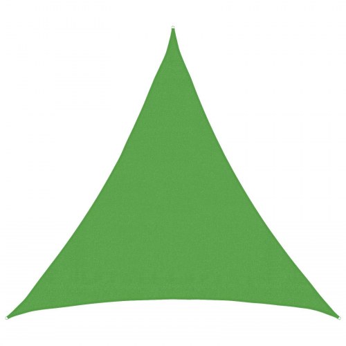 Solsejl trekant - lys grøn 2 x 2 x 2 m HDPE