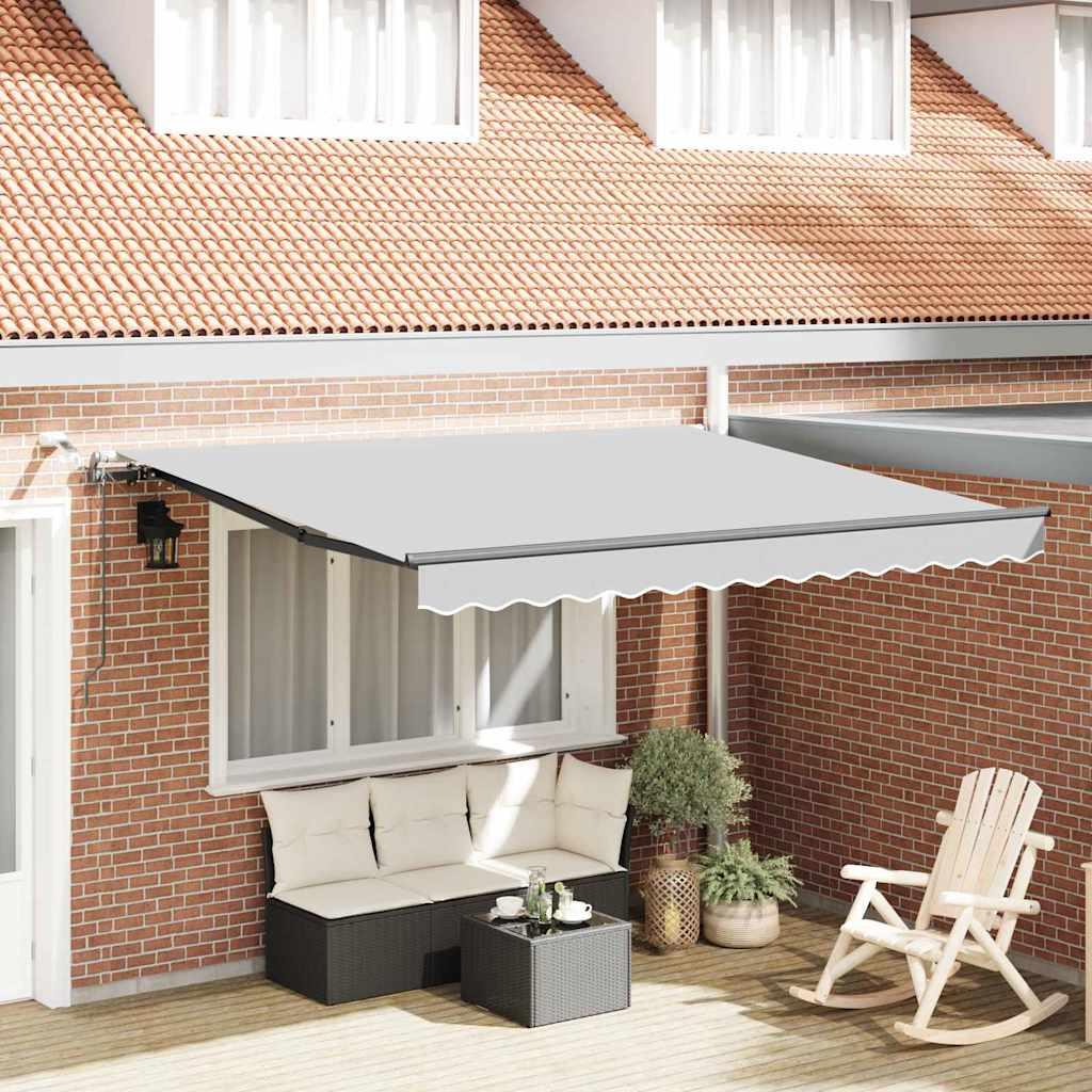 Sammenfoldelig markiseramme i aluminium - antracit 350 × 250 cm