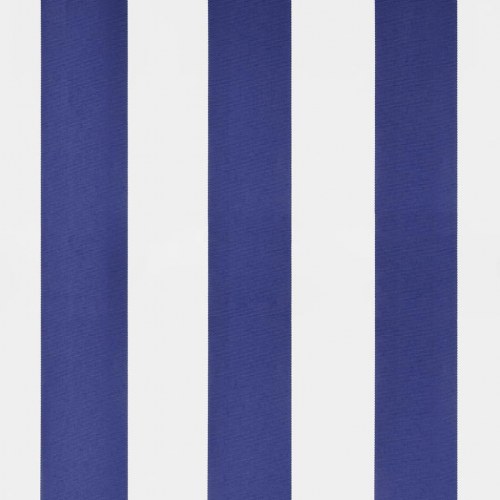 Fritstående markise 300 × 300 cm - blå/hvid stribet stof og stål