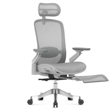 MARK ADLER Leadpro 8.7 - ergonomisk drejestol med fodstøtte, grå billede