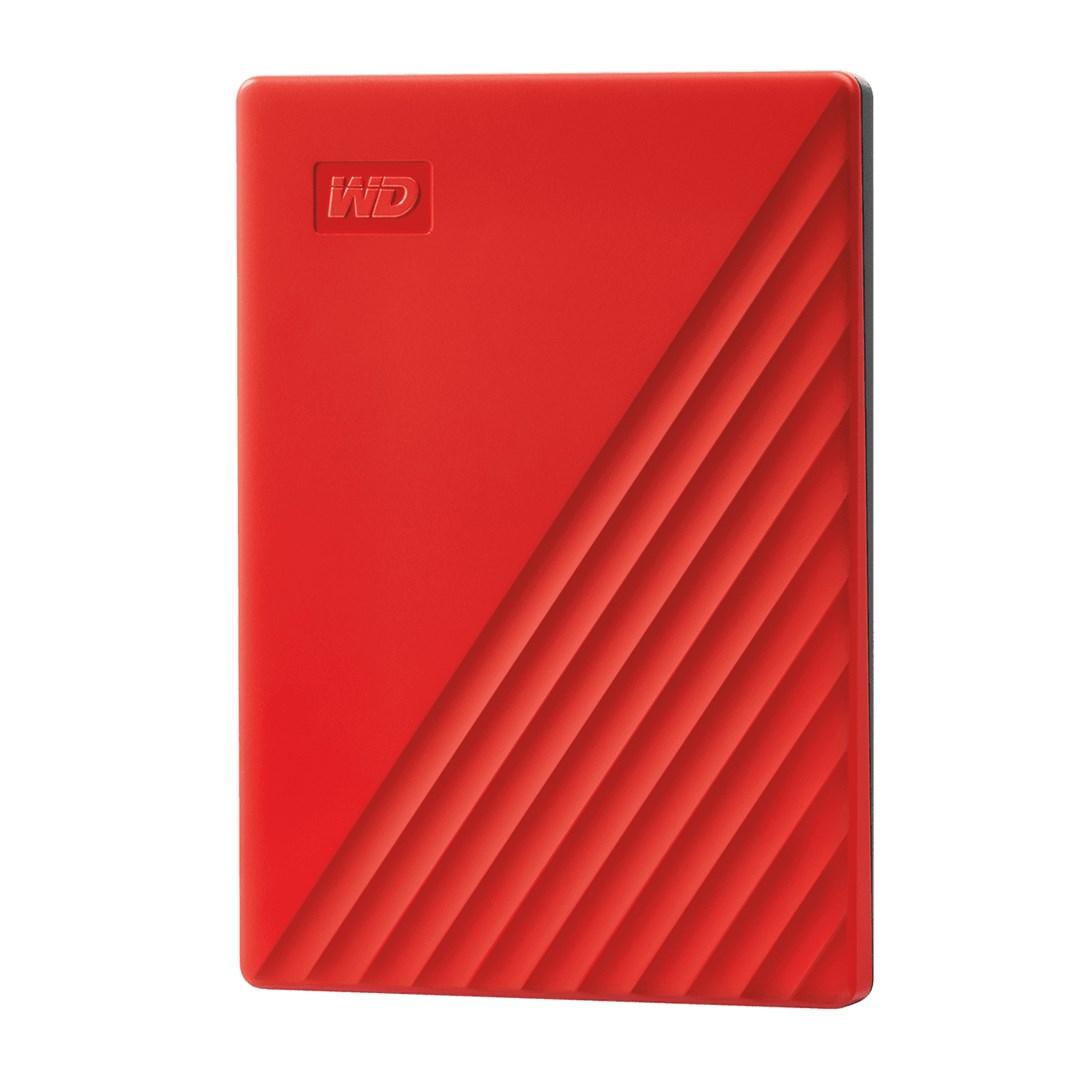 WD My Passport ekstern harddisk 4 TB USB 3.2 Gen 1 - Rød