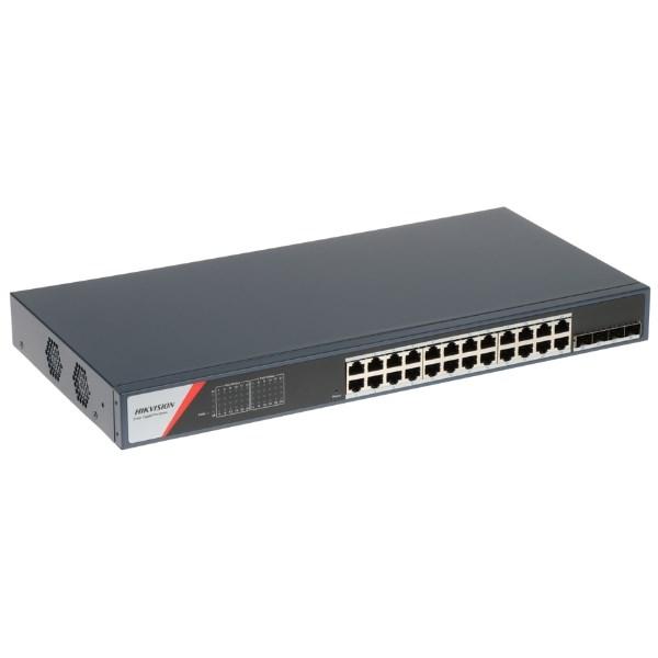 Hikvision DS-3E1528-SI-24T4F netværksswitch - 24 porte billede