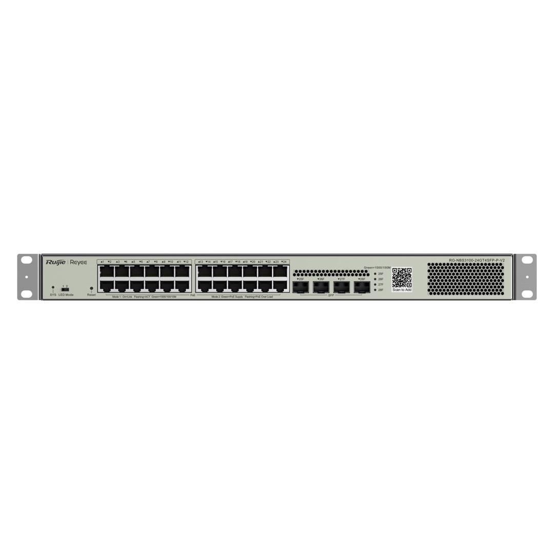 Ruijie Reyee RG-NBS3100-24GT4SFP-V2 - 24‑ports Gigabit switch med 4 SFP
