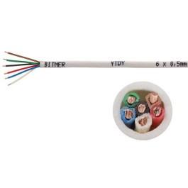 BITNER alarmkabel YTDY 6×0,5 mm² - 100 m, hvid billede